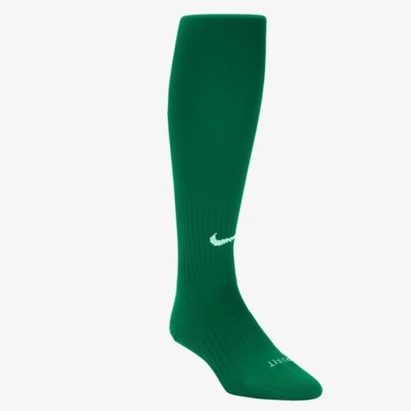 Set of 3 Pairs of Nike Dri-Fit Large Dark Green Academy OTC Soccer Socks - Picture 1 of 3